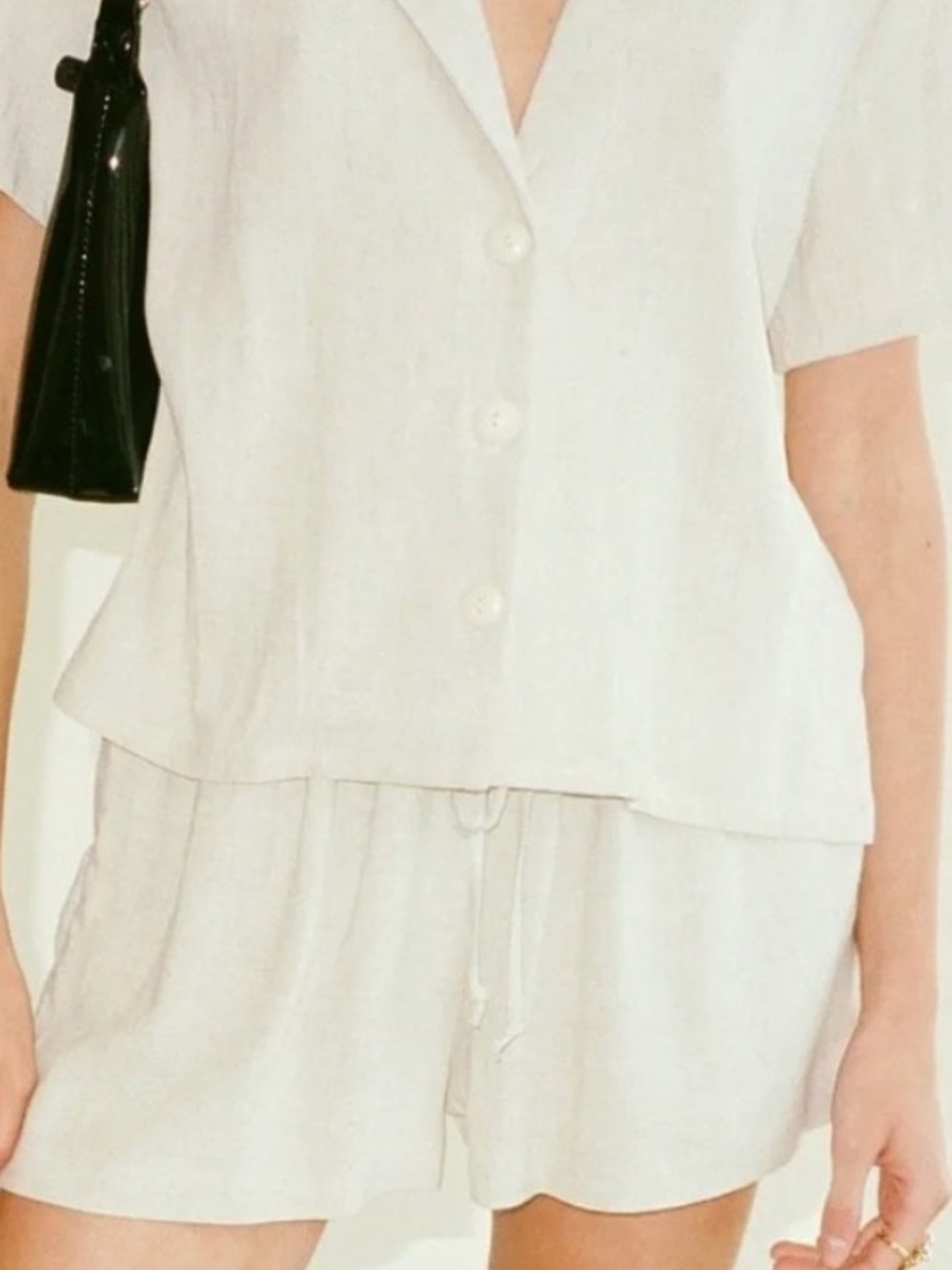 Lisa Says Gah Andie Linen Shorts Sz S